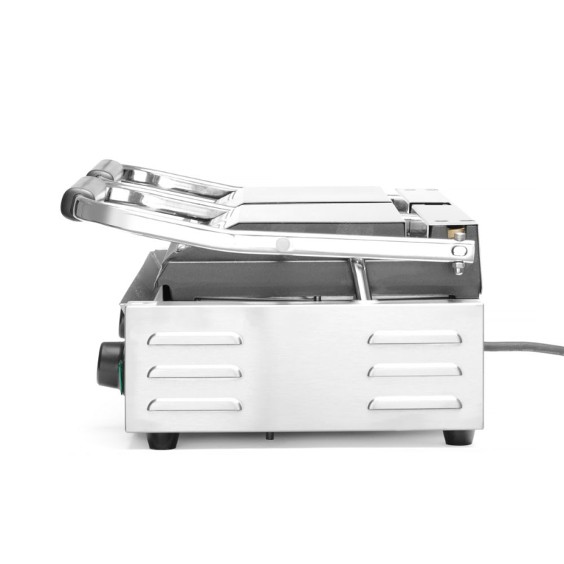 Grill de Contact Double Rainur&eacute;, Thermostats Ind&eacute;pendants, 3600W - Hendi