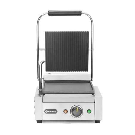 Grill de Contact Professionnel Rainur&eacute; Lisse 1800W HENDI 263600 - Hendi