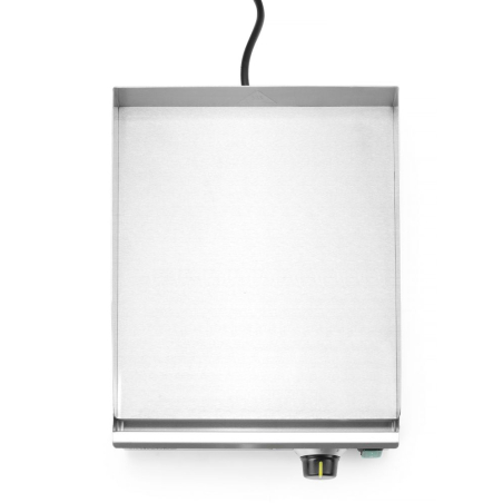 Grill &eacute;lectrique de comptoir Kitchen Line, surface lisse 316x380mm, 2000W - Hendi