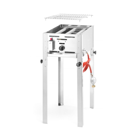 Grill Gaz Mini Professionnel Inox 5,8kW (340x540xH840mm) 154700 - Hendi