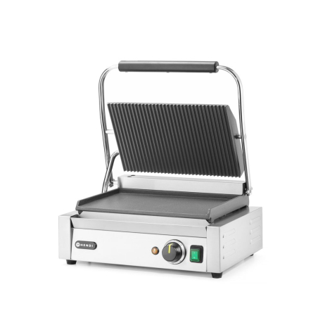 Grill Panini professionnel rainur&eacute;/lisse 2200W HENDI 430x375x216mm - Hendi