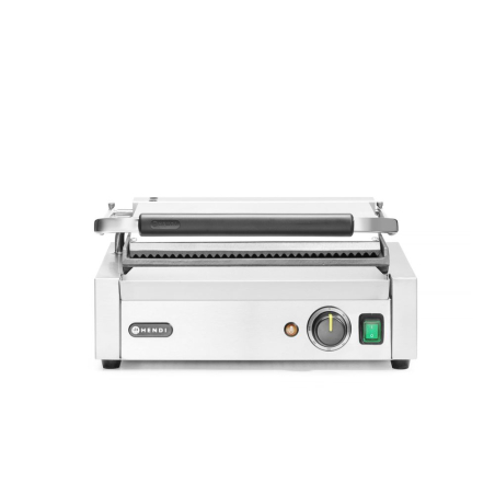 Grill Panini professionnel rainur&eacute;/lisse 2200W HENDI 430x375x216mm - Hendi