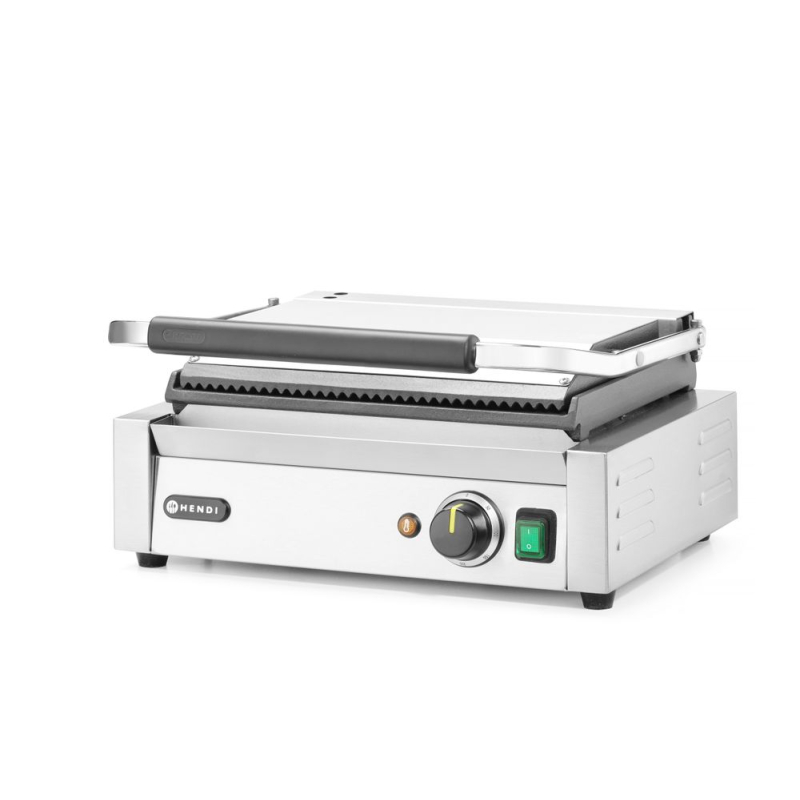 Grill Panini professionnel rainur&eacute;/lisse 2200W HENDI 430x375x216mm - Hendi