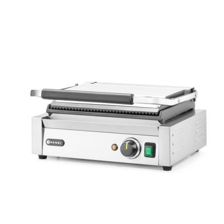 Grill Panini professionnel rainur&eacute;/lisse 2200W HENDI 430x375x216mm - Hendi