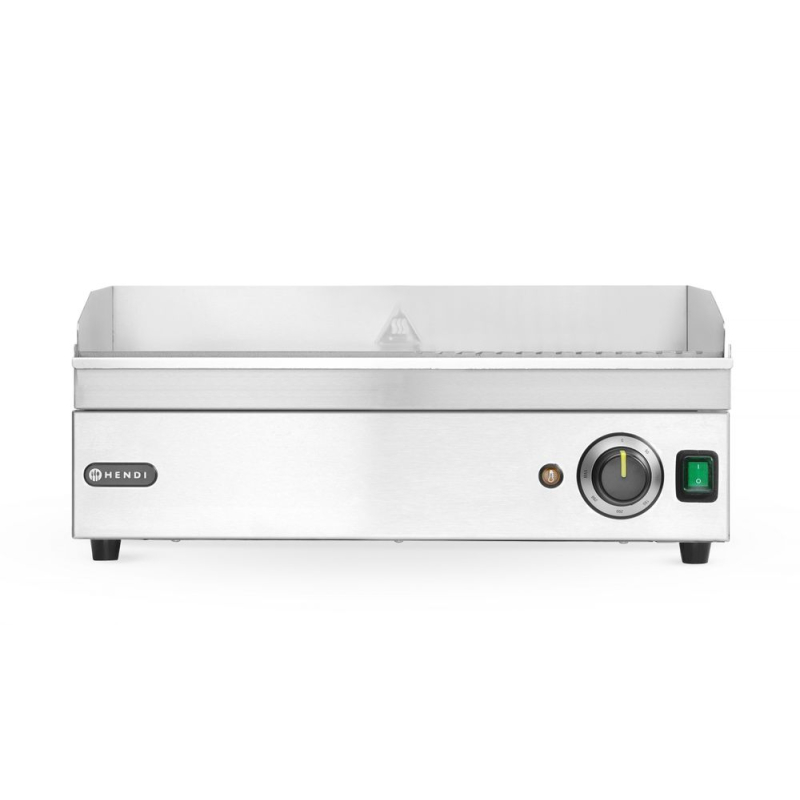 Grill Professionnel &Eacute;lectrique Moiti&eacute; Rainur&eacute;/Moiti&eacute; Lisse, 2400W, Kitchen Line - Hendi