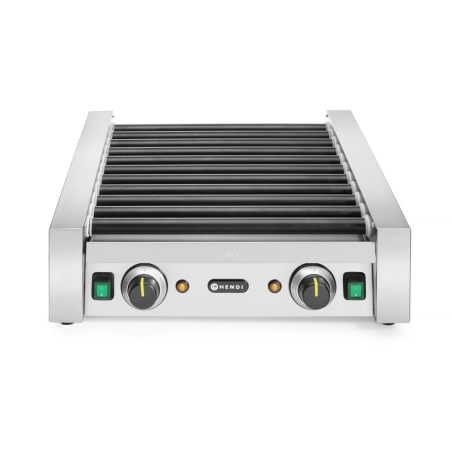 Grill Roulant Professionnel pour Saucisses 11 Rouleaux Double Zone 1180W - Hendi
