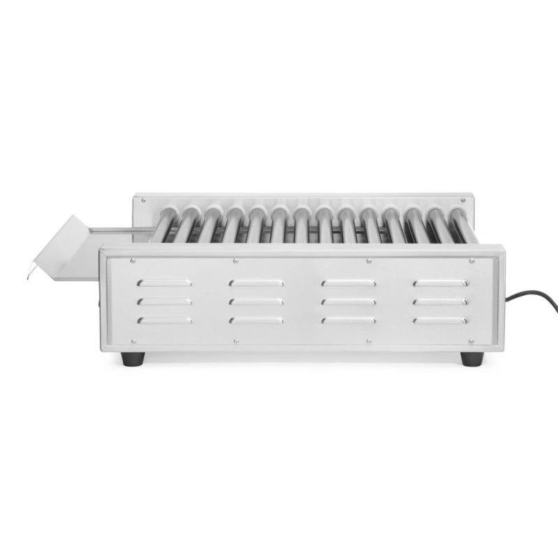 Grill Roulant Saucisses Professionnel 14 Rouleaux, 2 Zones de Chauffe, 1480W - Hendi