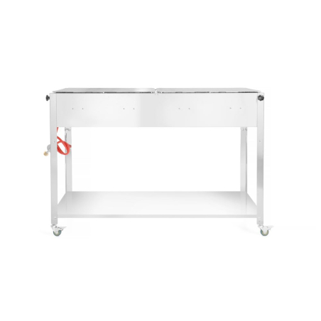 Grill-Master Quattro Gaz Professionnel 22kW, 1330x600x(H)920mm, Acier Inoxydable - Hendi