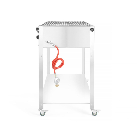 Grill-Master Quattro Gaz Professionnel 22kW, 1330x600x(H)920mm, Acier Inoxydable - Hendi