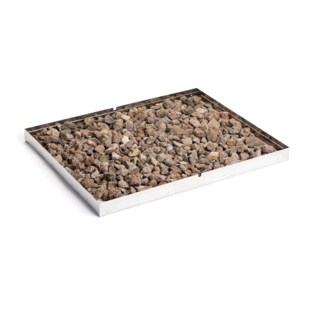 Grille &agrave; pierres de lave 630x500mm pour Grill-Master Maxi - Hendi