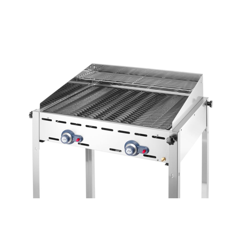 Grille en fonte GN 1/1 325x530mm pour barbecue Green Fire Profi Line - Hendi