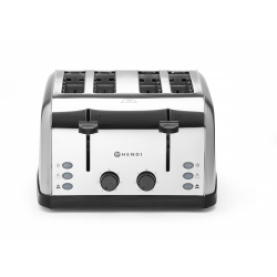 Grille-pain Professionnel 4 Tranches Inox 1500W - Hendi