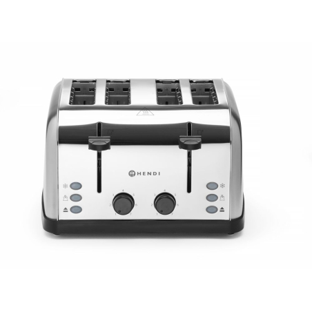 Grille-pain Professionnel 4 Tranches Inox 1500W - Hendi