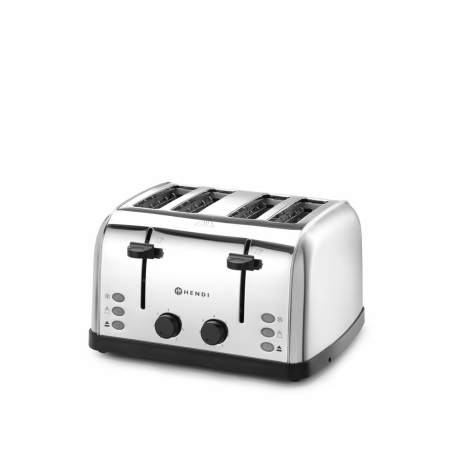 Grille-pain Professionnel 4 Tranches Inox 1500W - Hendi