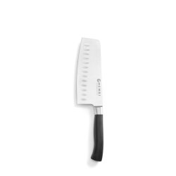 Hache de boucher professionnelle, Lame Alv&eacute;ol&eacute;e 300mm Profi Line Noir - Hendi