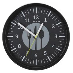 Horloge Murale Designer Robert Bronwasser Noire, ⌀356mm - Hendi