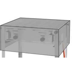 Housse de protection PEVA r&eacute;sistante aux UV pour Grill- / Roast- Master Maxi 720x560x360mm - Hendi