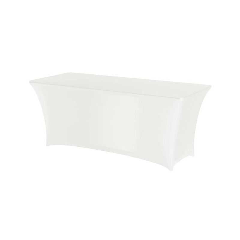 Housse de table rectangulaire Easy-Jersey Blanc, 183x76x(H)73 cm, Symposium - Hendi