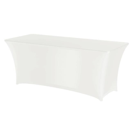 Housse de table rectangulaire Easy-Jersey Symposium Blanc 1500x760x(H)730mm - Hendi