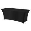 Housse de table rectangulaire noire Easy-Jersey 1830x760x730mm - Hendi