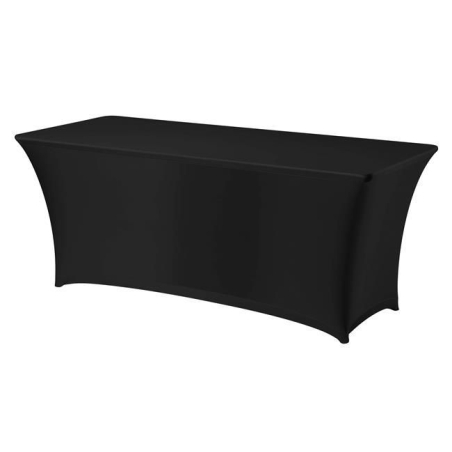 Housse de table rectangulaire noire Easy-Jersey 1830x760x730mm - Hendi