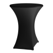 Housse Mange-Debout Rond Noire &Eacute;lasthanne ⌀850x(H)1150mm - Hendi