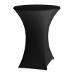Housse Mange-Debout Rond Noire &Eacute;lasthanne ⌀850x(H)1150mm - Hendi