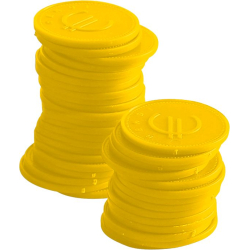 Jetons BarUp Jaunes ⌀25mm (100 Pi&egrave;ces) - Hendi