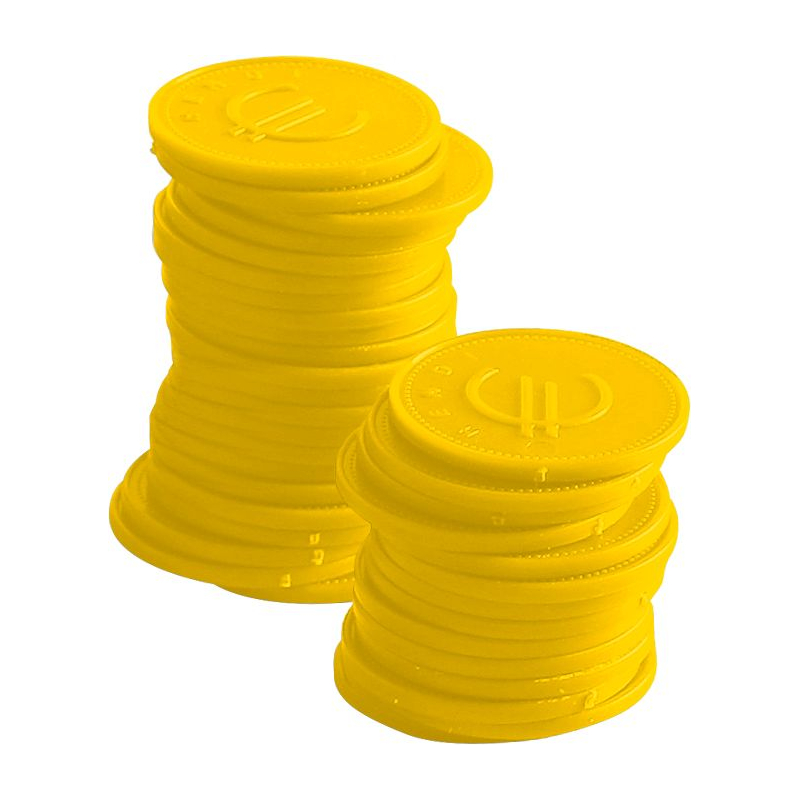 Jetons BarUp Jaunes ⌀25mm (100 Pi&egrave;ces) - Hendi