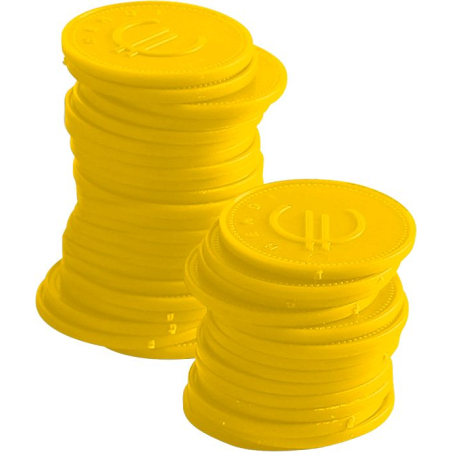 Jetons BarUp Jaunes ⌀25mm (100 Pi&egrave;ces) - Hendi