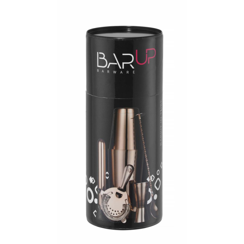 Kit Barman Professionnel BarUp Cuivre, Shaker Boston et Accessoires Cocktail - Hendi