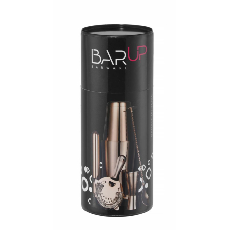 Kit Barman Professionnel BarUp Cuivre, Shaker Boston et Accessoires Cocktail - Hendi