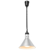 Lampe chauffante conique r&eacute;glable en aluminium avec cordon 70-150 cm et ampoule incassable - Hendi