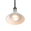 Lampe chauffante conique r&eacute;glable en aluminium avec cordon 70-150 cm et ampoule incassable - Hendi