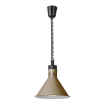 Lampe chauffante conique r&eacute;glable en aluminium, 250W, Beige - Hendi