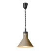 Lampe chauffante conique r&eacute;glable en aluminium, 250W, Beige - Hendi