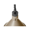 Lampe chauffante conique r&eacute;glable en aluminium, 250W, Beige - Hendi