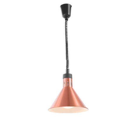 Lampe Chauffante Conique R&eacute;glable en Cuivre 250W - Hendi