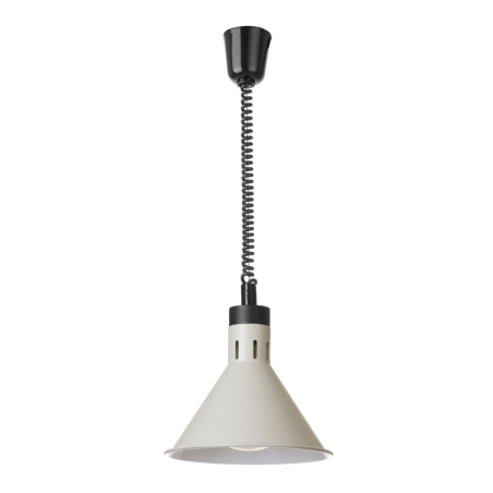 Lampe Chauffante Conique R&eacute;glable Professionnelle pour Buffet 250W Blanche - Hendi