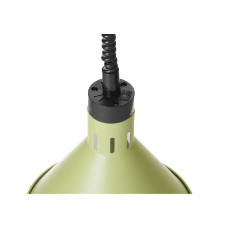 Lampe Chauffante Conique R&eacute;glable Professionnelle, Cordon 70-150cm, Vert - Hendi