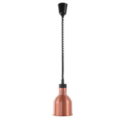 Lampe Chauffante Cylindrique R&eacute;glable Cuivre 250W Maintien au Chaud Professionnel - Hendi