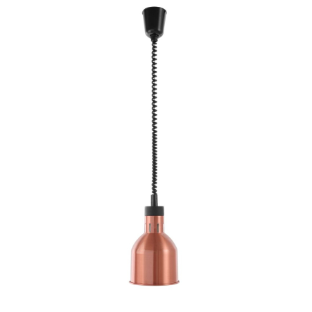 Lampe Chauffante Cylindrique R&eacute;glable Cuivre 250W Maintien au Chaud Professionnel - Hendi
