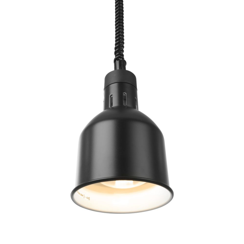 Lampe Chauffante Cylindrique R&eacute;glable, Hauteur Ajustable 70-150cm, Ampoule Incassable pour Maintien au Chaud des Aliments - Hend