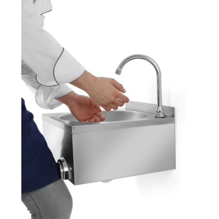 Lave-mains Inox &agrave; Commande Genou Professionnel - Hendi