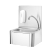 Lave-mains inox sans contact &agrave; commande genou 400x330x560mm - Hendi