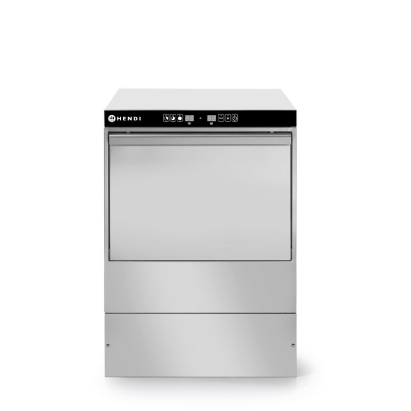 Lave-verre professionnel 40x40 &eacute;lectronique rin&ccedil;age &agrave; froid - Hendi