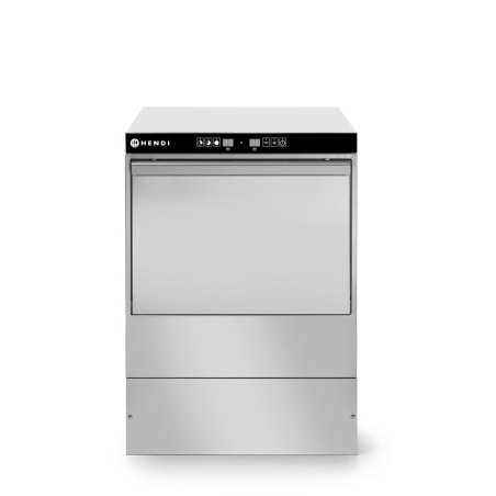 Lave-verre professionnel 40x40 &eacute;lectronique rin&ccedil;age &agrave; froid - Hendi