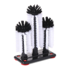 Lave-verres manuel BarUp en plastique avec 3 brosses nylon et ventouses, 190x100x(H)250mm - Hendi
