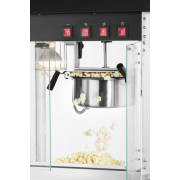Machine &agrave; Pop-corn Professionnelle Noire 1500W Verre Tremp&eacute; - Hendi