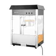 Machine &agrave; Pop-corn Professionnelle Noire 1500W Verre Tremp&eacute; - Hendi